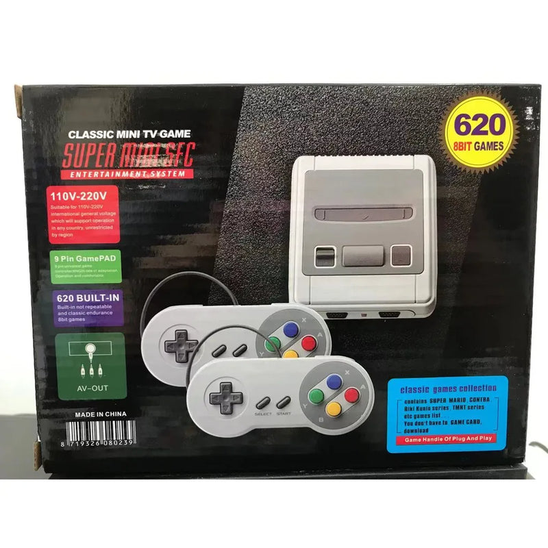 Video game Clássico Nintendo Mini SNES 8 bits 620 Jogos Games