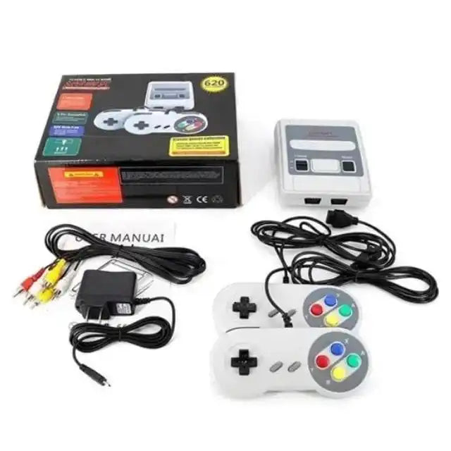 Video game Clássico Nintendo Mini SNES 8 bits 620 Jogos Games